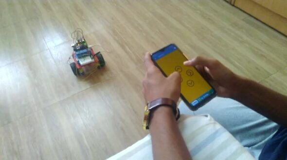 Android controlled robot via Bluetooth