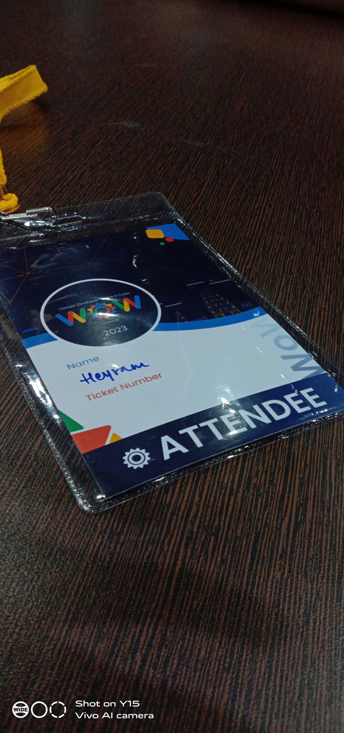 Participated in GDSC WoW 